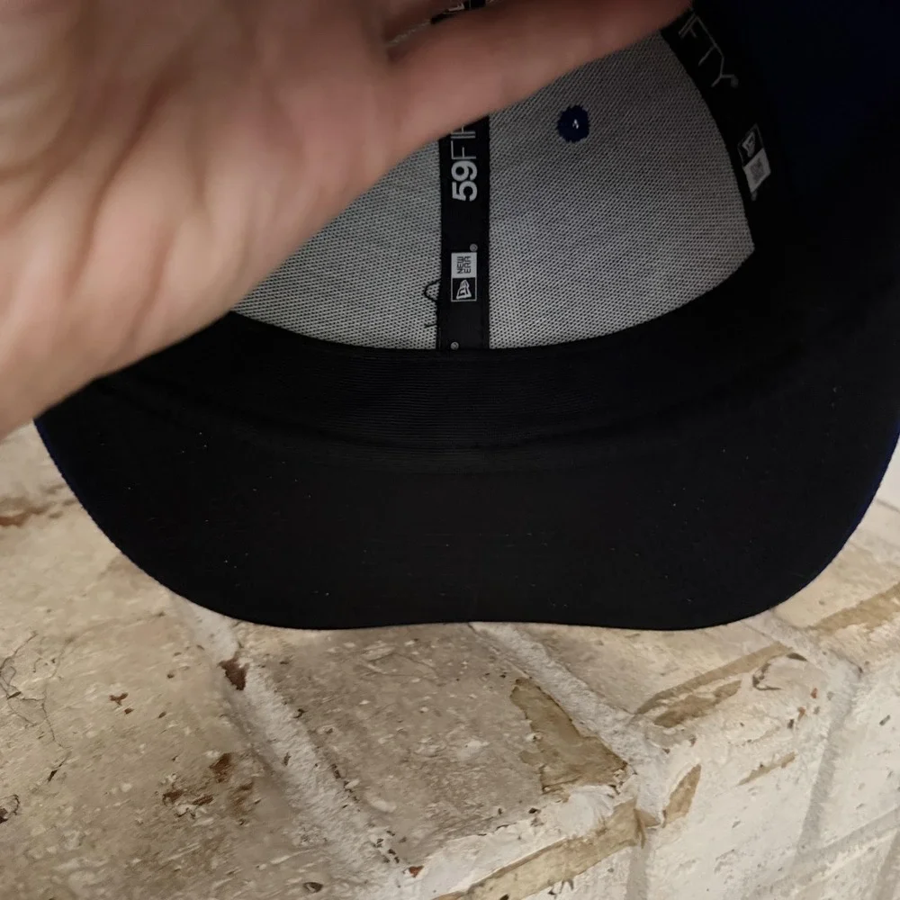 Los Angeles Dodgers Hat Cap Fitted Mens 7 1/8 Blue MLB Baseball New Era 59FIFTY